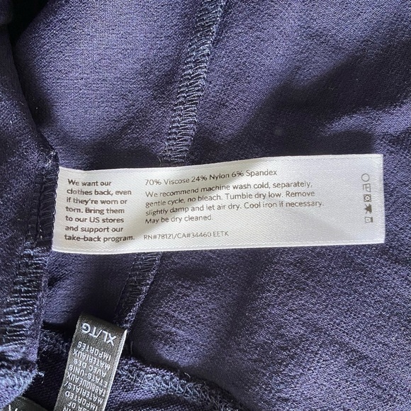 Eileen Fisher EETK Blue Stretch Crepe Slim Pants Women’s Size XL - Picture 8 of 8